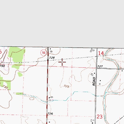 Topographic Map of Field of Scenes, WI