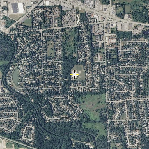 Aerial/Satellite Image of Edgewood Elementary School, MI