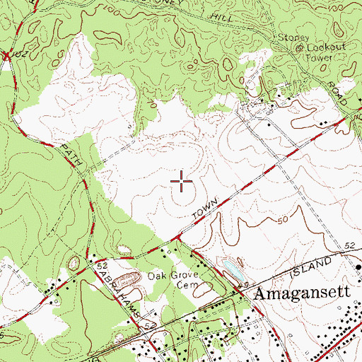 Topographic Map of Balsam Farms, NY