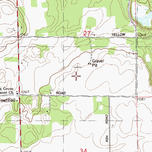 Topographic Map of Stillrecht Pit, WI