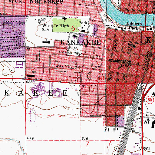 Topographic Map of Snider's Nursery, IL