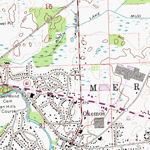 Topographic Map of Ottawa Hills Park, MI