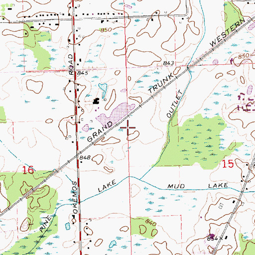 Topographic Map of Nancy Moore Park, MI