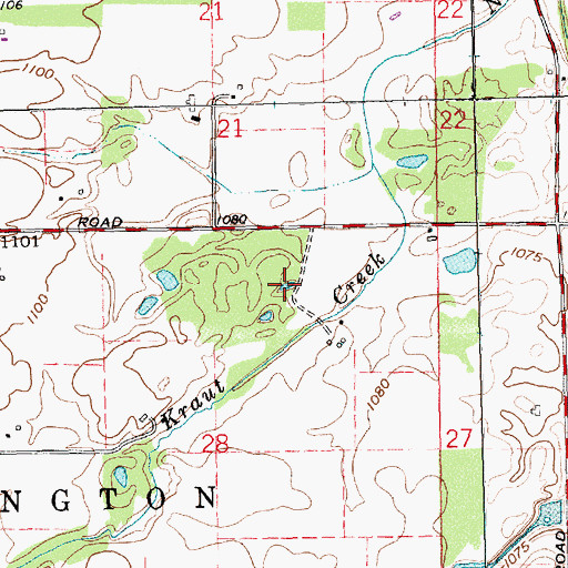 Topographic Map of Wildcat Woods Estates, OH
