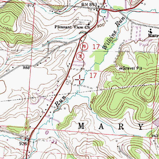 Topographic Map of Brandt Trout Hatchery, OH