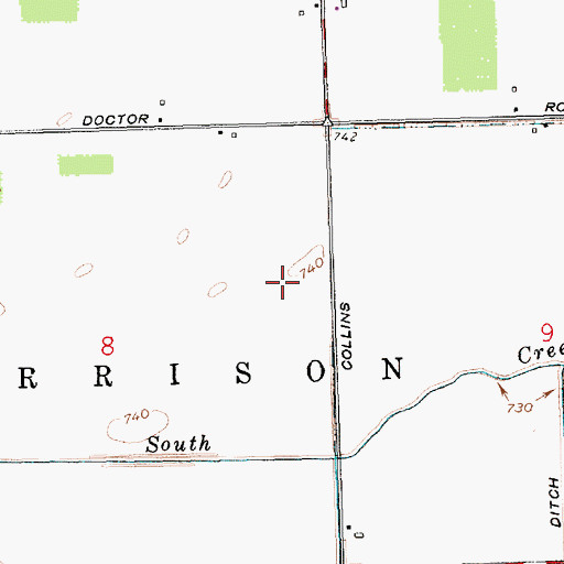Topographic Map of Zijlstra Dairy, OH