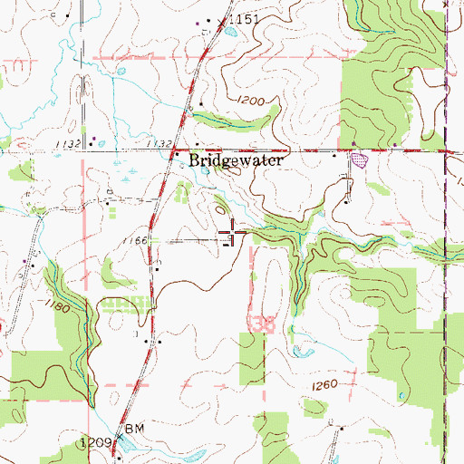 Topographic Map of Crist Dairy Farm, OH