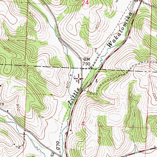 Topographic Map of Hill N Dale Dairy Farm, OH