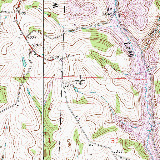 Topographic Map of Bailey Dairy Farm, OH