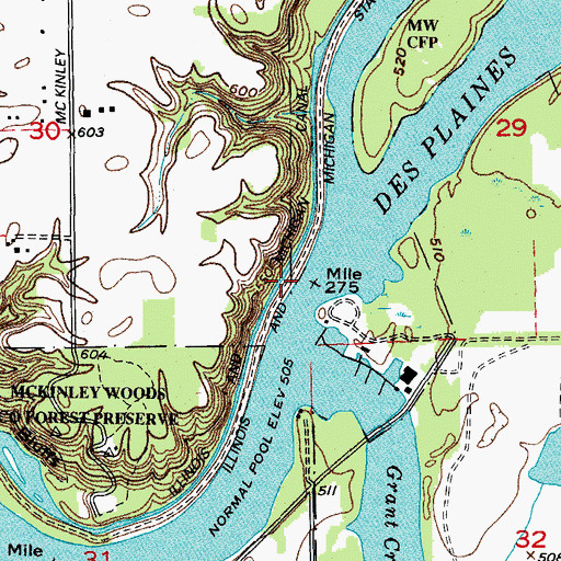 Topographic Map of Hadley Seed Farm, PA