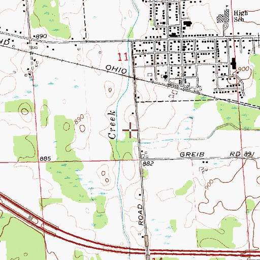 Topographic Map of Wayside Tabernacle Church, MI