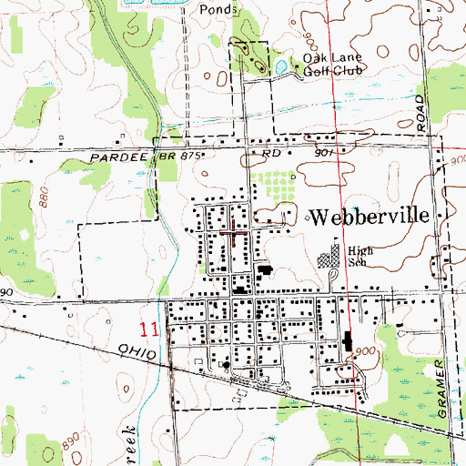 Topographic Map of Church of Christ, MI