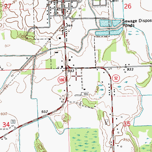 Topographic Map of Highest Praise Worship Center, MI