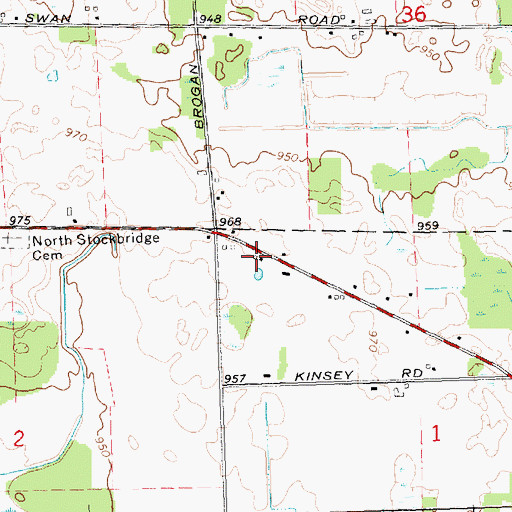 Topographic Map of Good Shepherd Mission, MI