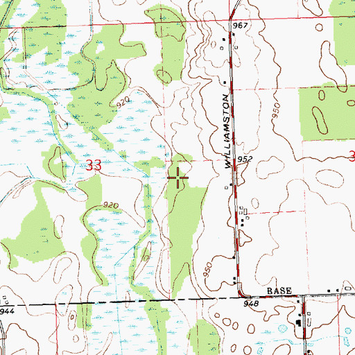 Topographic Map of P J Family Campground, MI