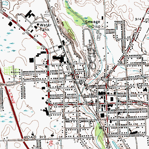 Topographic Map of Mason Station (historical), MI