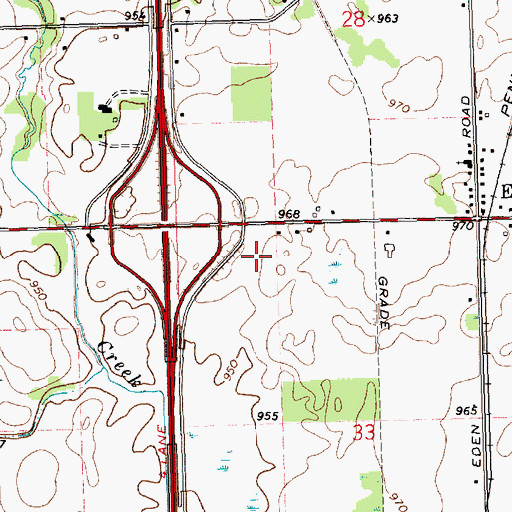 Topographic Map of Mason Manor Mobile Home Community, MI