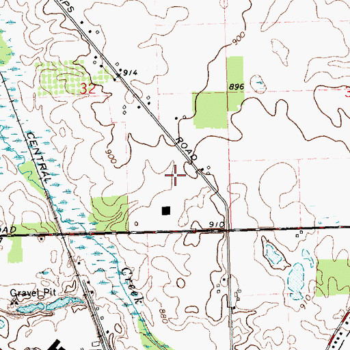 Topographic Map of Heartwood School, MI