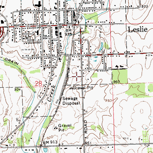 Topographic Map of White Pine Academy, MI