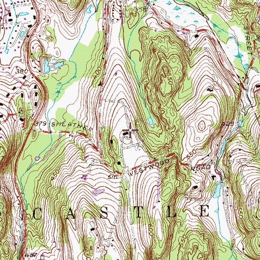 Topographic Map of Devonshire, NY