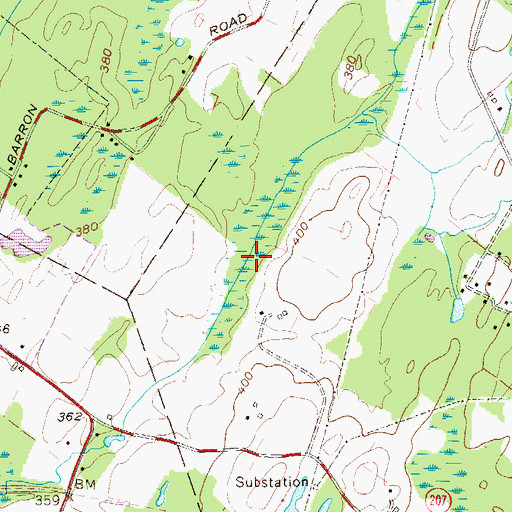 Topographic Map of Restoration Pond, NY