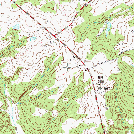 Topographic Map of McCaw Poultry Farm, SC
