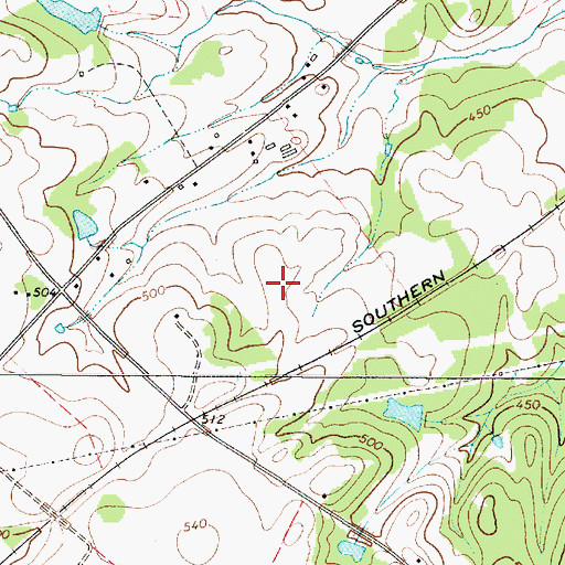 Topographic Map of Mayer Farms, SC