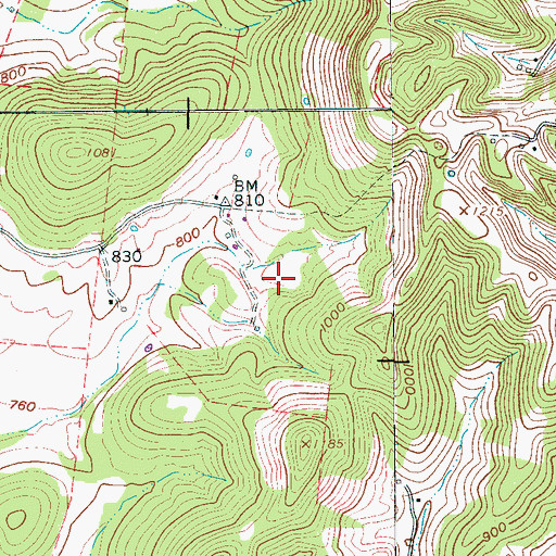 Topographic Map of Adams Poultry Farm, TN