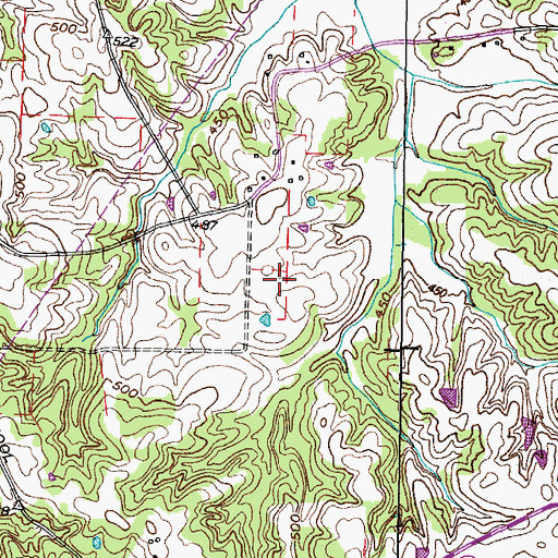 Topographic Map of J and S Poultry Farms, TN