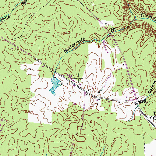 Topographic Map of Conatser Dairy Farms, TN