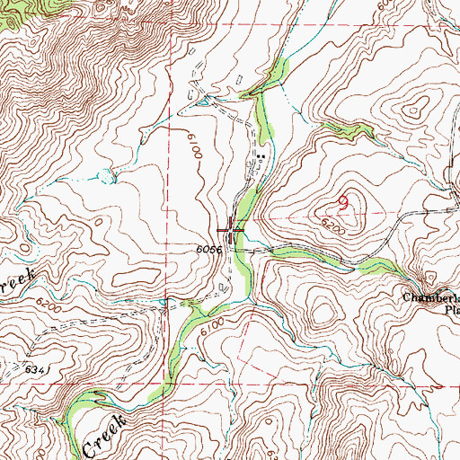 Topographic Map of Little La Prele Creek, WY