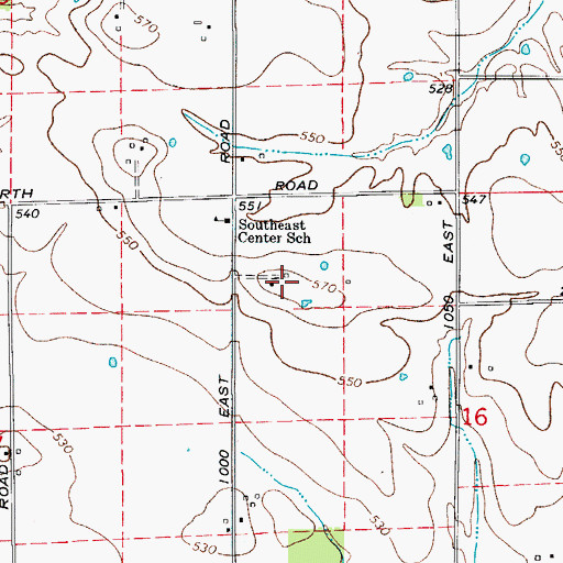 Topographic Map of Graber Poultry Farm, IN