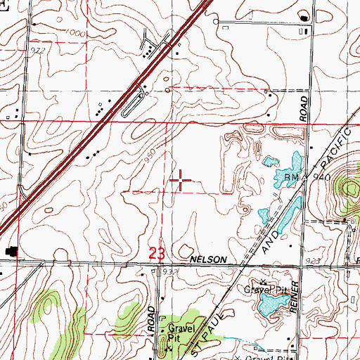Topographic Map of Madison Prairie Landfill, WI