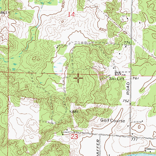 Topographic Map of Mar - Oco Sanitary Landfill, WI