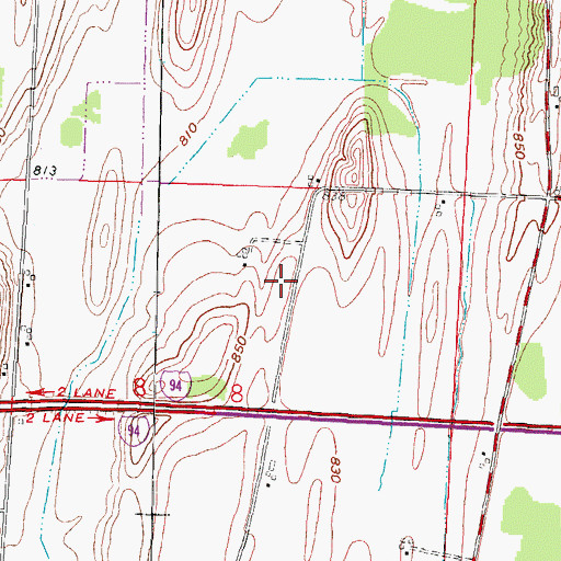 Topographic Map of Deer Track Park Landfill, WI