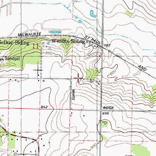 Topographic Map of Valley Trail Recycling and Disposal Facility, WI