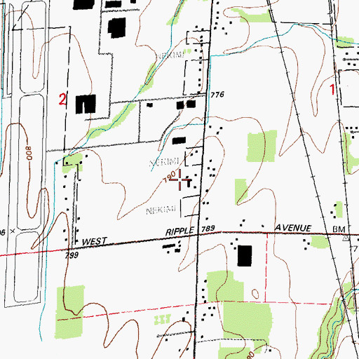 Topographic Map of Fox Valley Technical College S. J. Spanbauer Aviation & Industrial Center, WI