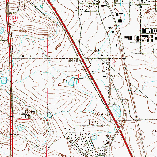 Topographic Map of 1stBANK Center, CO