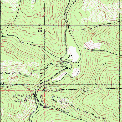 Topographic Map of Middleton Gulch, CA
