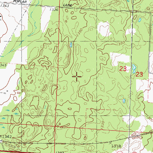 Topographic Map of Marathon County Landfill, WI