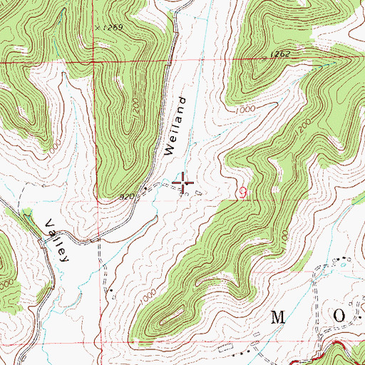 Topographic Map of Jackson Hollow Farm, WI
