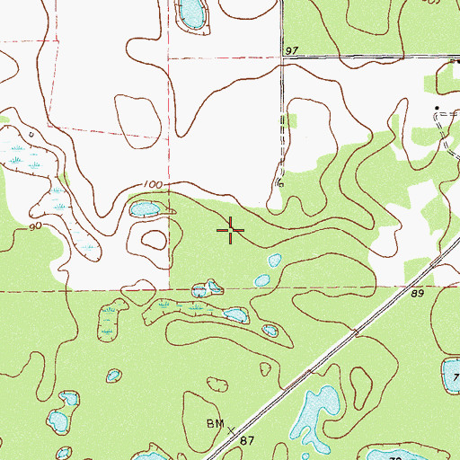 Topographic Map of L and N Poultry Farm, GA