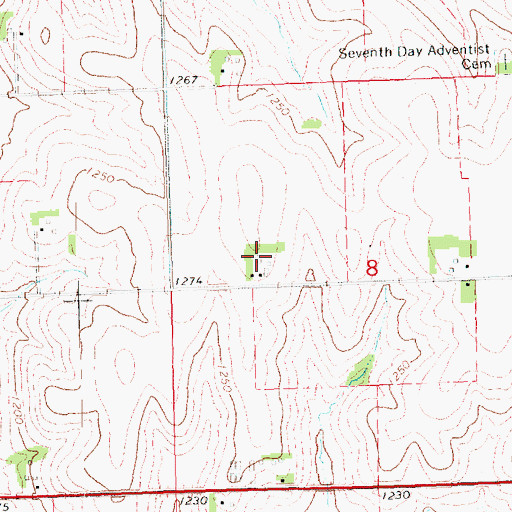 Topographic Map of Dunklau Dairy, NE