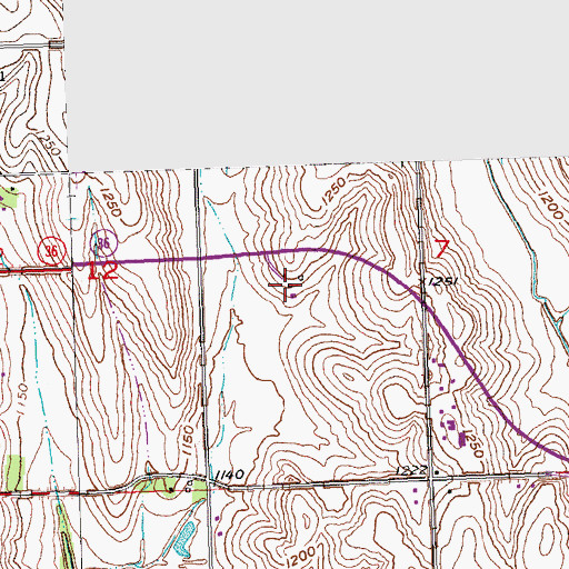 Topographic Map of Bryant Dairy Farm, NE