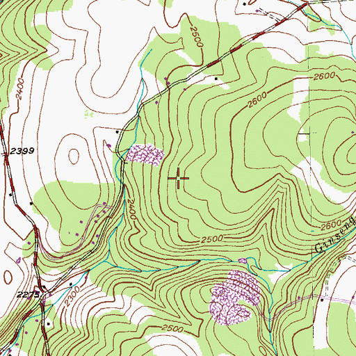 Topographic Map of Hoyes Quarry, MD