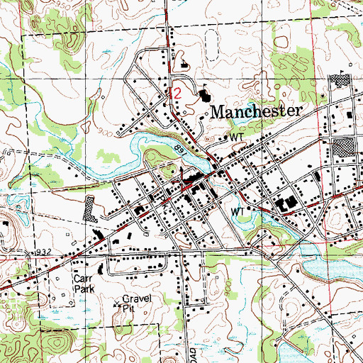 Topographic Map of Fountain-Bessac House Historical Marker, MI