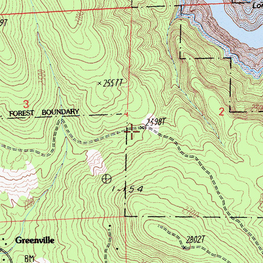 Topographic Map of Milk Ranch, CA