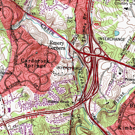 Topographic Map of Stoneyhurst Quarry Number 1, MD