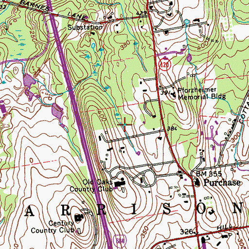 Topographic Map of Sarosca Farm Estates, NY