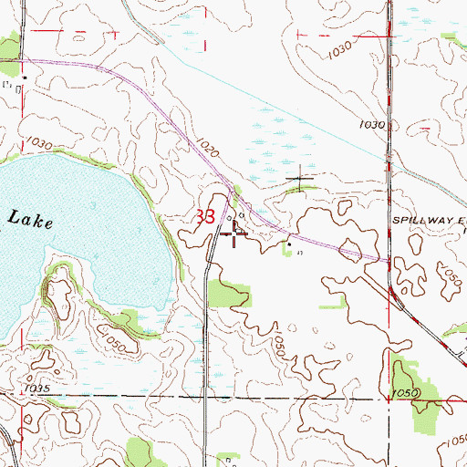 Topographic Map of Krenik Swine Farms, MN